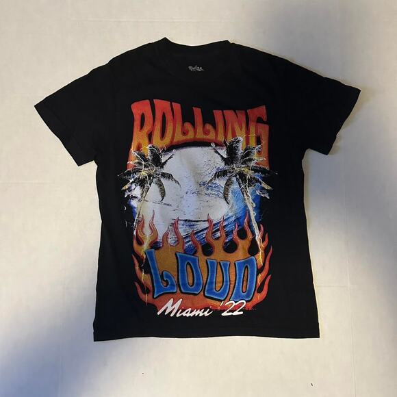 Rolling Loud Miami 2022 Lineup Tee - Unisex Adult Small - Picture 1 of 4